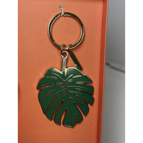 Idlewild Co. Monstera Enamel Keychain - Picture 5 of 7